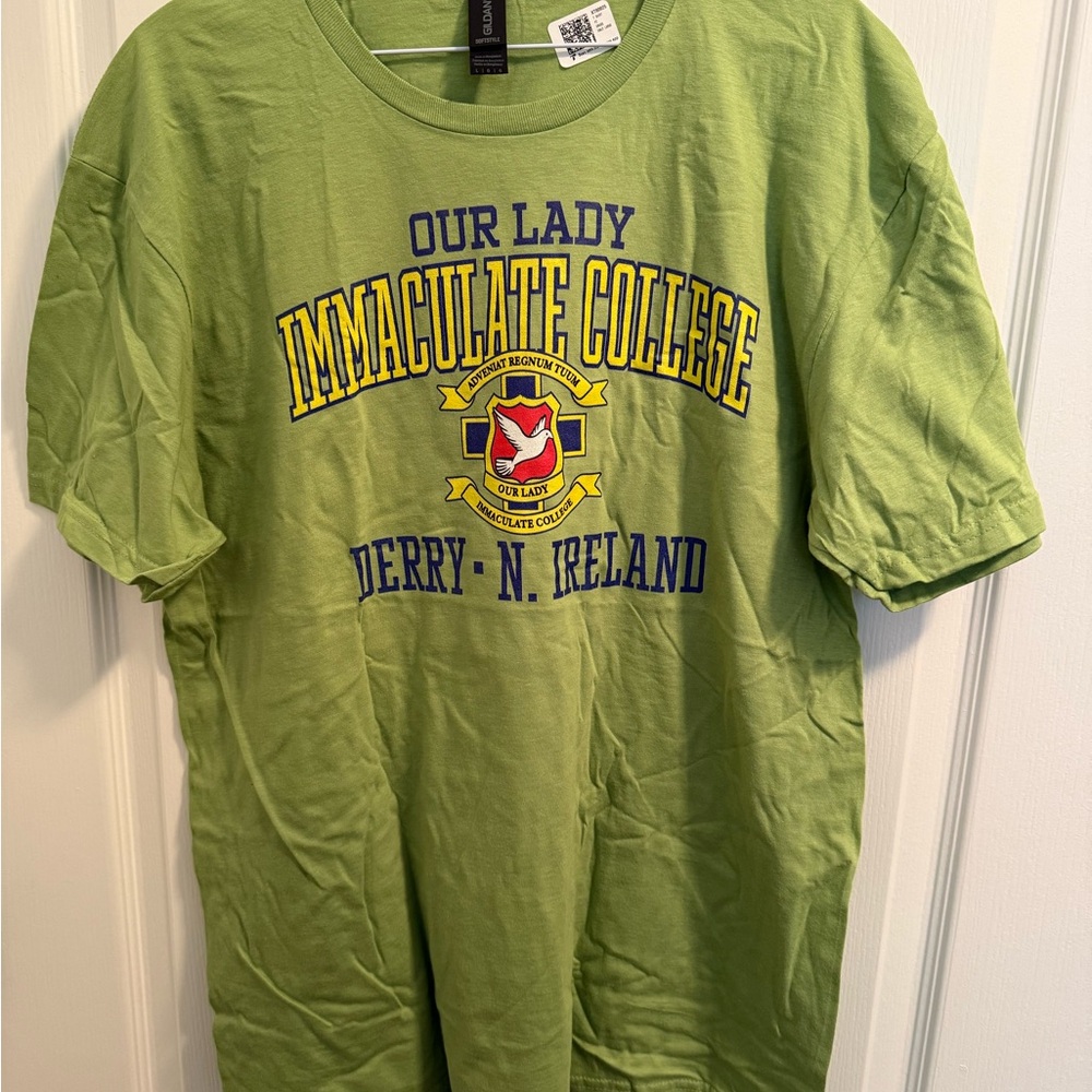 Men’s Green Our Lady Immaculate College Graphic T-Shirt - Size Large
